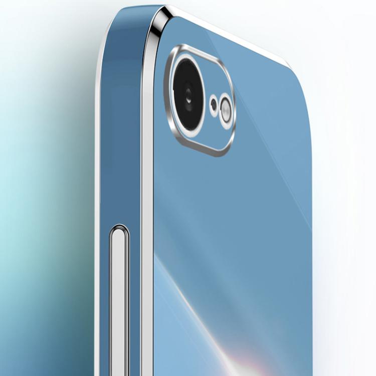 For iPhone 16e / 17e XINLI Straight Edge 6D Electroplate TPU Phone Case