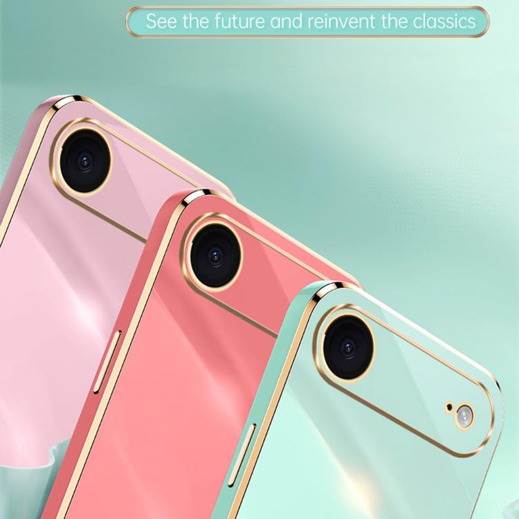 For iPhone Air XINLI Straight Edge 6D Electroplate TPU Phone Case