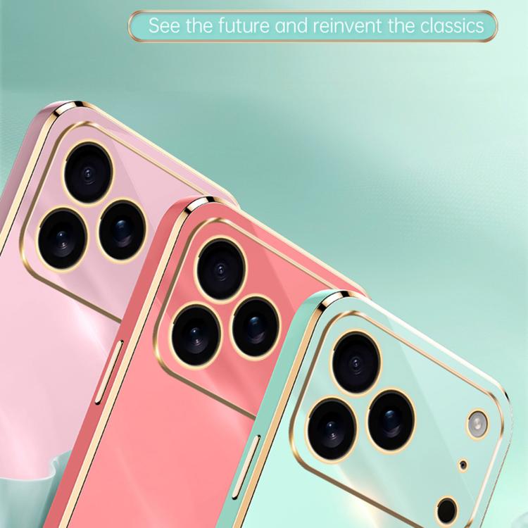 For iPhone 17 Pro XINLI Straight Edge 6D Electroplate TPU Phone Case