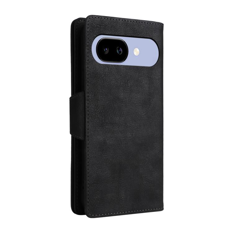 For Google Pixel 10a Rivet Buckle 9 Cards Three Fold Leather Phone Case