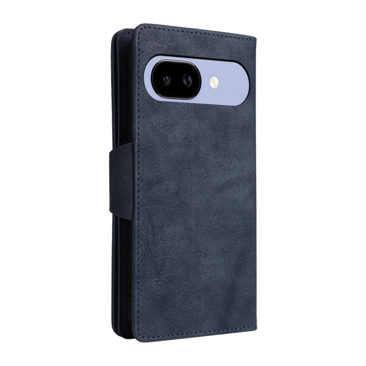 For Google Pixel 10a Rivet Buckle 9 Cards Three Fold Leather Phone Case