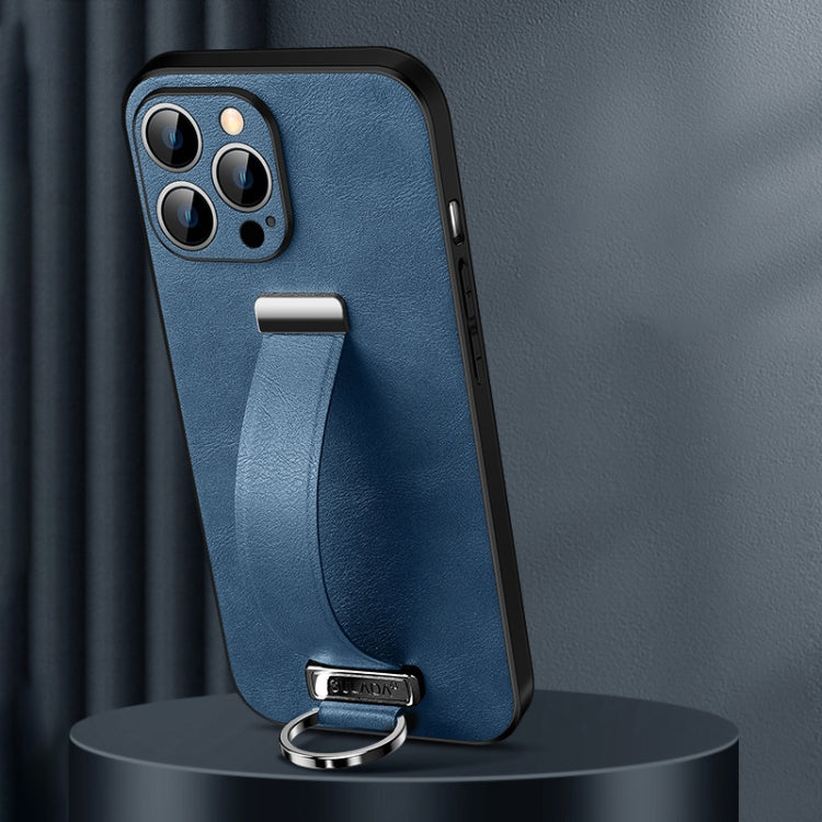 For iPhone 16 Pro SULADA Tide Cool Series PC + Leather Texture Skin Feel Phone Case