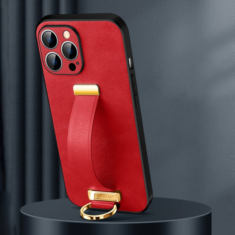 For iPhone 16 Pro SULADA Tide Cool Series PC + Leather Texture Skin Feel Phone Case