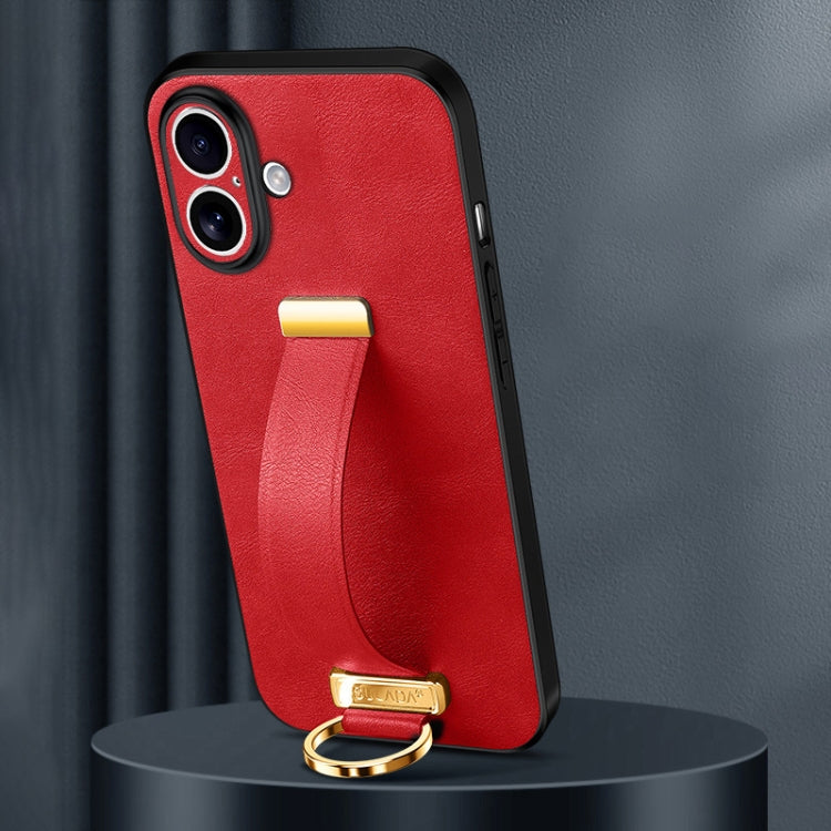 For iPhone 16 Plus SULADA Tide Cool Series PC + Leather Texture Skin Feel Phone Case