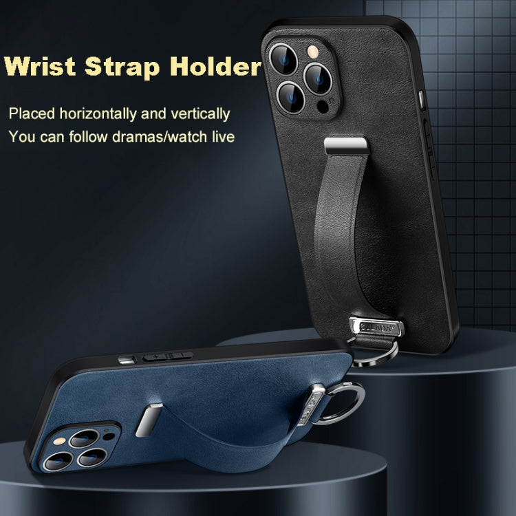 For iPhone 16 SULADA Tide Cool Series PC + Leather Texture Skin Feel Phone Case