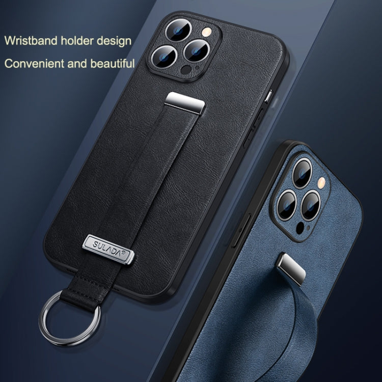 For iPhone 16 SULADA Tide Cool Series PC + Leather Texture Skin Feel Phone Case