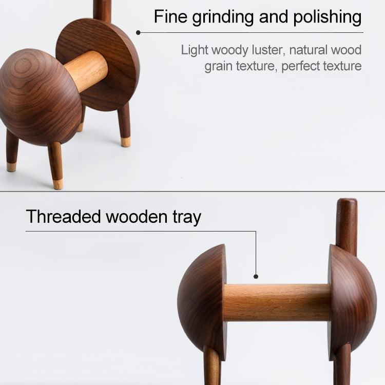 Desktop Living Room Household Solid Wood Donkey Paper Towel Rack
