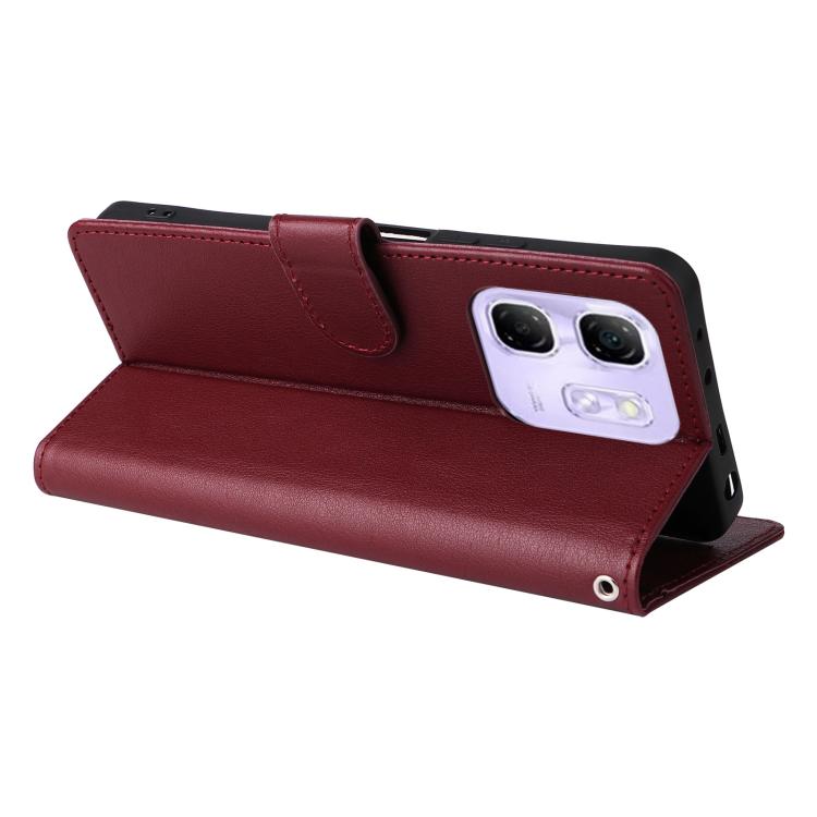 For Infinix Hot 50i 4G / Smart 9 4G 3-Card Slots Multifunctional Leather Phone Case