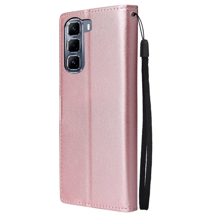 For Infinix Hot 50 4G 3-Card Slots Multifunctional Leather Phone Case