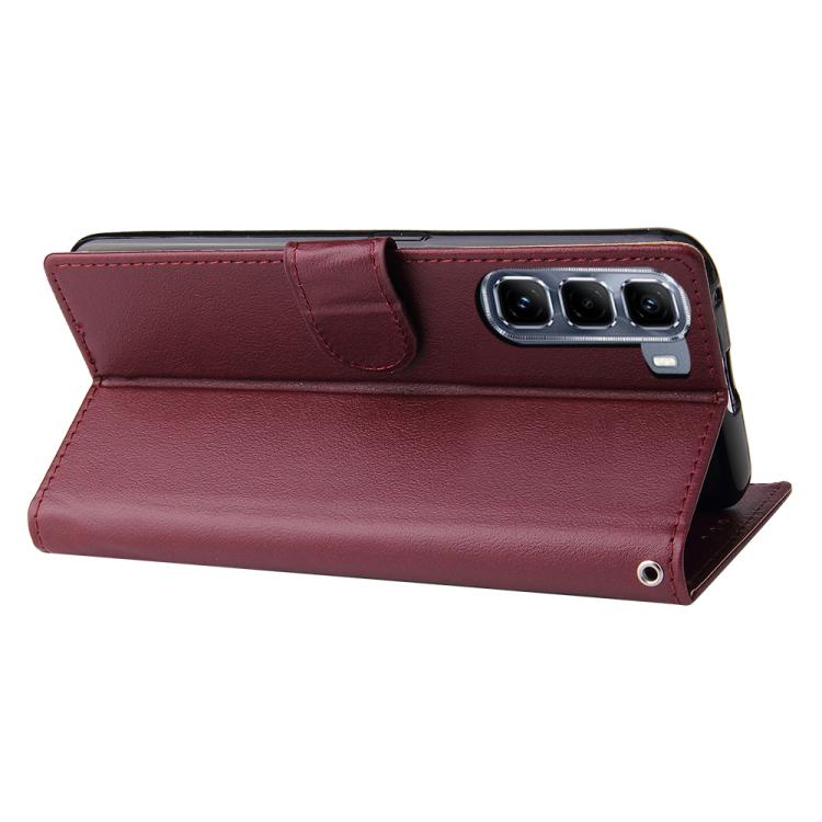 For Infinix Hot 50 4G 3-Card Slots Multifunctional Leather Phone Case