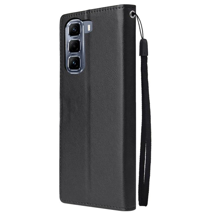 For Infinix Hot 50 4G 3-Card Slots Multifunctional Leather Phone Case