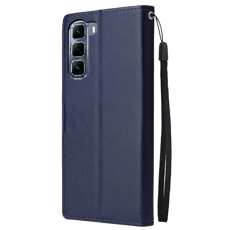 For Infinix Hot 50 4G 3-Card Slots Multifunctional Leather Phone Case