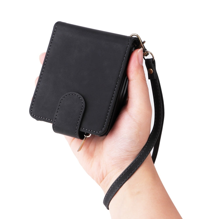 For Samsung Galaxy Z Flip6 5G Crossbody Multi-card Slot Wallet Zipper Leather Phone Case