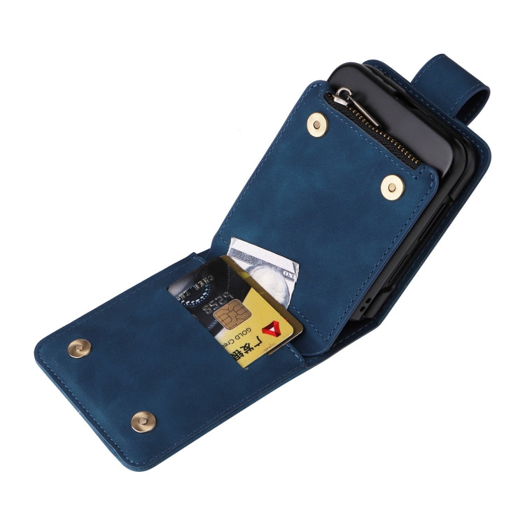 For Samsung Galaxy Z Flip6 5G Crossbody Multi-card Slot Wallet Zipper Leather Phone Case