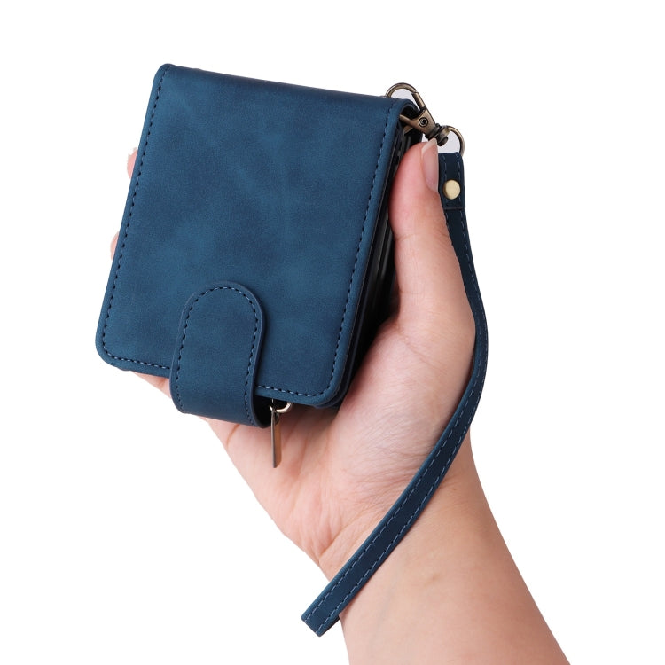 For Samsung Galaxy Z Flip6 5G Crossbody Multi-card Slot Wallet Zipper Leather Phone Case