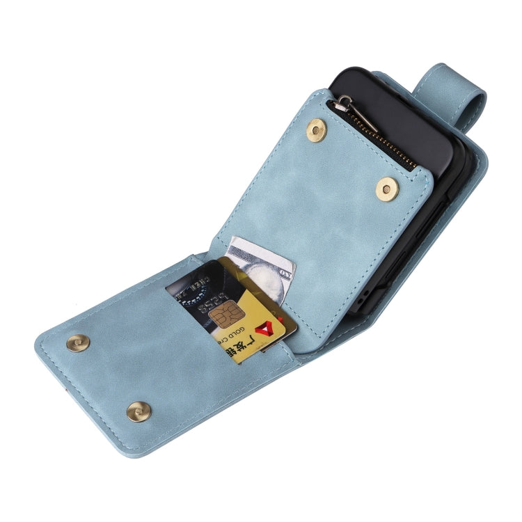 For Samsung Galaxy Z Flip6 5G Crossbody Multi-card Slot Wallet Zipper Leather Phone Case