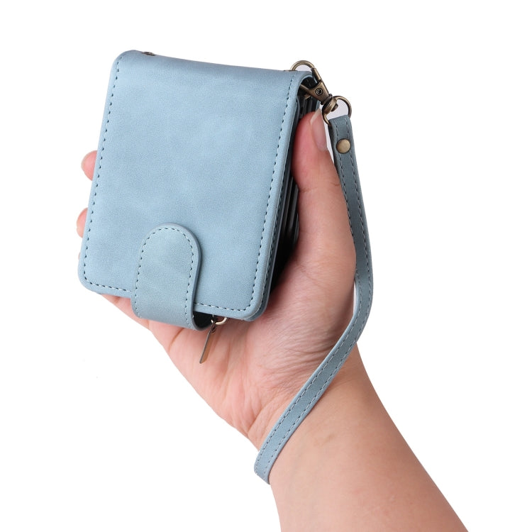 For Samsung Galaxy Z Flip6 5G Crossbody Multi-card Slot Wallet Zipper Leather Phone Case
