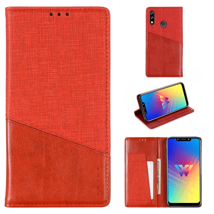For LG W10 MUXMA MX109 Horizontal Flip Leather Case with Holder & Card Slot & Wallet Function