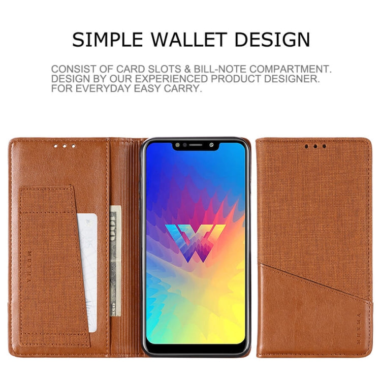For LG W10 MUXMA MX109 Horizontal Flip Leather Case with Holder & Card Slot & Wallet Function