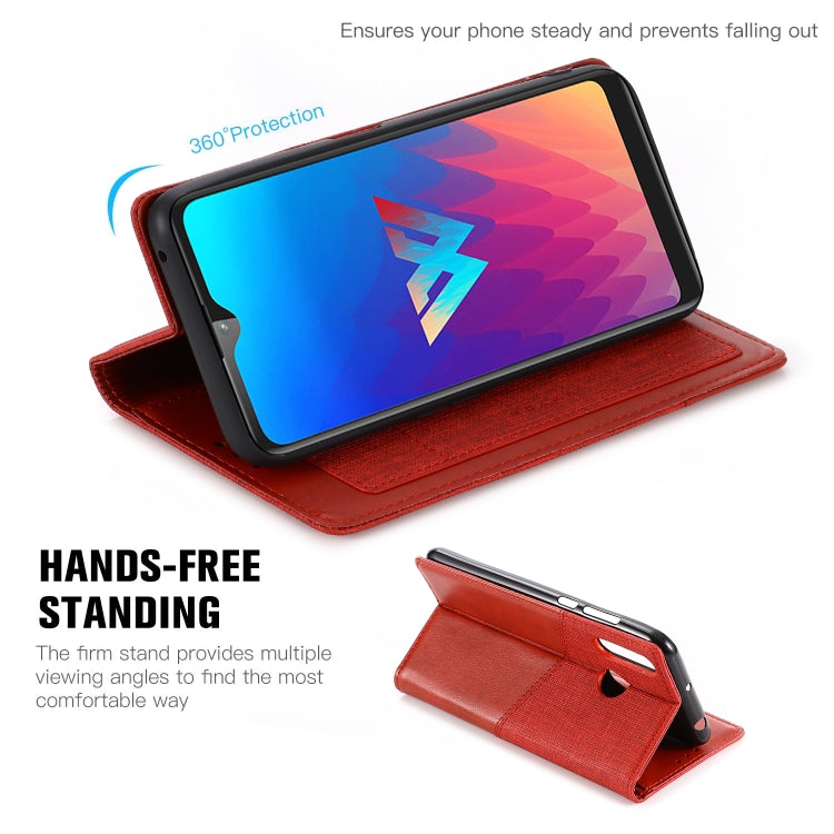 For LG W30 MUXMA MX109 Horizontal Flip Leather Case with Holder & Card Slot & Wallet Function