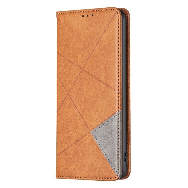 For Honor 200 Lite Global Rhombus Texture Magnetic Leather Phone Case