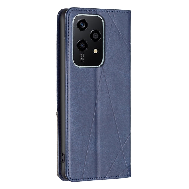 For Honor 200 Lite Global Rhombus Texture Magnetic Leather Phone Case