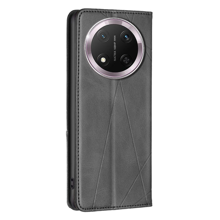 For Honor X9c 5G Global Rhombus Texture Magnetic Leather Phone Case