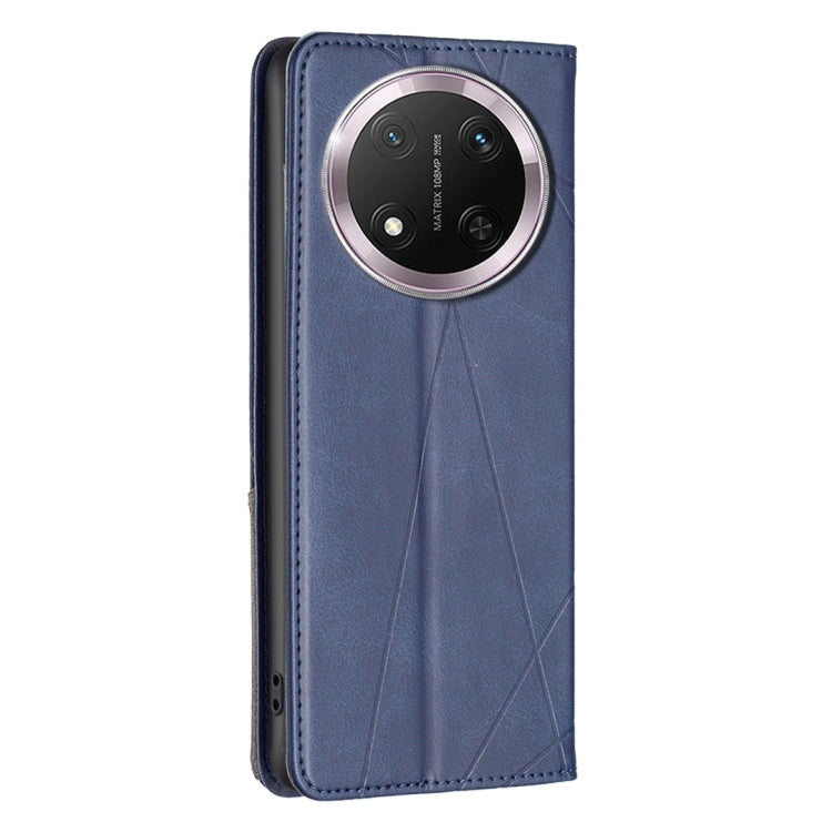 For Honor X9c 5G Global Rhombus Texture Magnetic Leather Phone Case