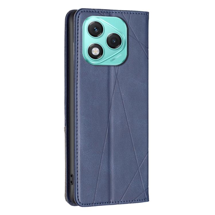 For Honor 400 Lite Global Rhombus Texture Magnetic Leather Phone Case