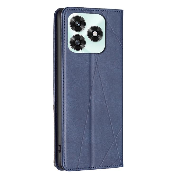 For Honor X5c 4G / X5c Plus Rhombus Texture Magnetic Leather Phone Case