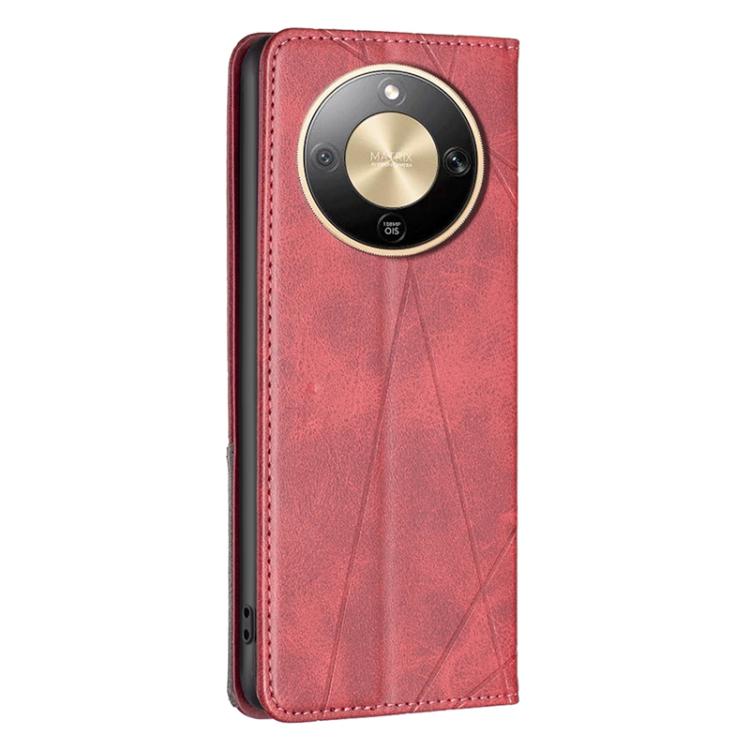 For Honor X9d 5G / X70 5G Rhombus Texture Magnetic Leather Phone Case