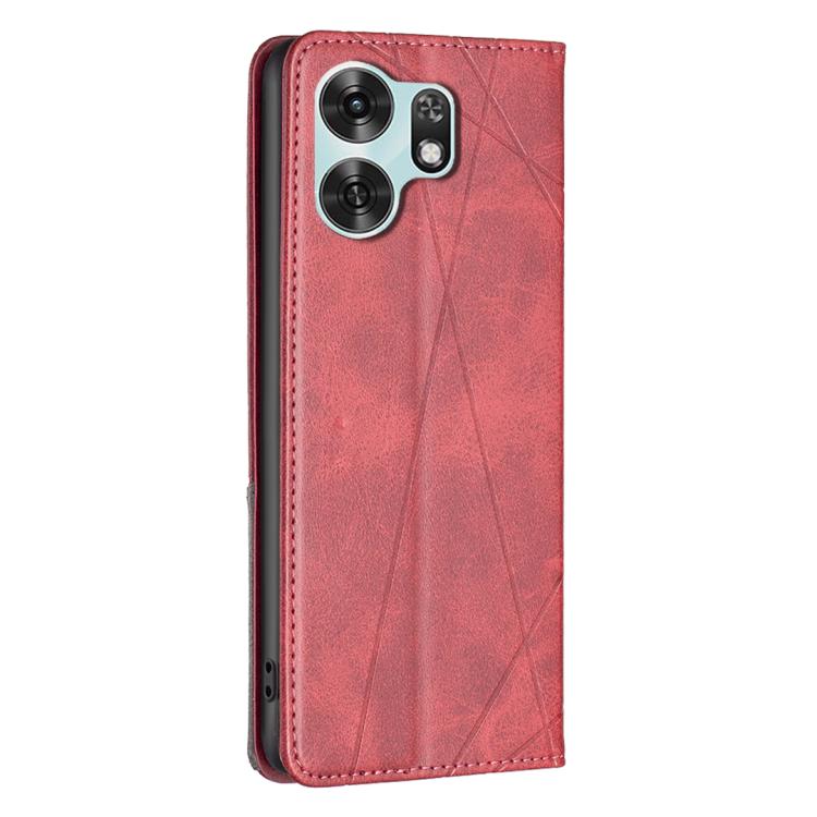 For Honor X6d 5G Rhombus Texture Magnetic Leather Phone Case