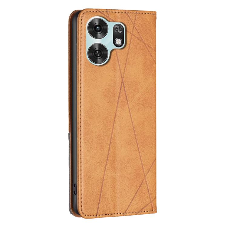For Honor X6d 5G Rhombus Texture Magnetic Leather Phone Case