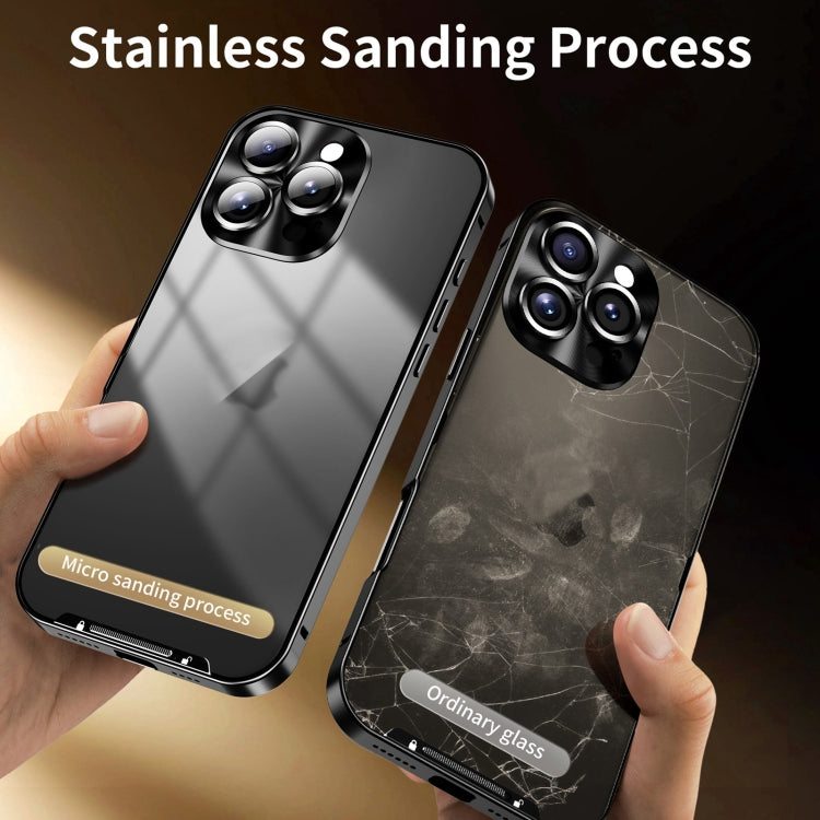 For iPhone 16 Pro Max Frosted Metal Phone Case
