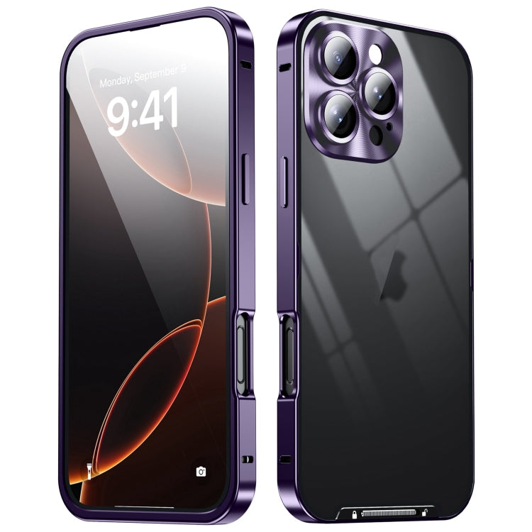 For iPhone 16 Pro Max Frosted Metal Phone Case