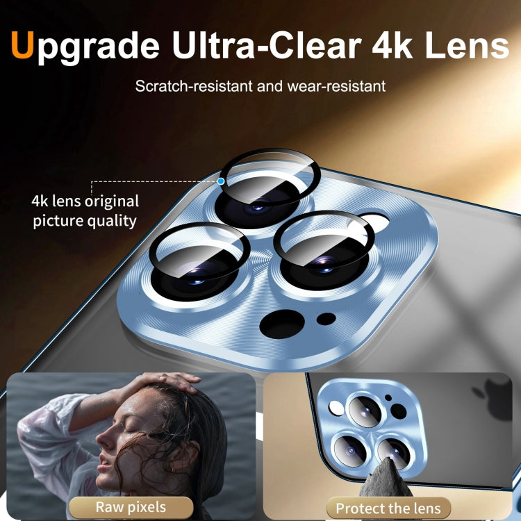 For iPhone 16 Pro Frosted MagSafe Magnetic Metal Phone Case