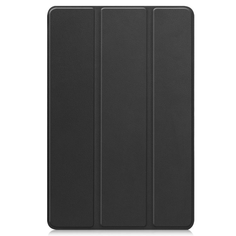 For Teclast T50 Pro Custer Solid Color 3-Fold Stand Leather Tablet Case