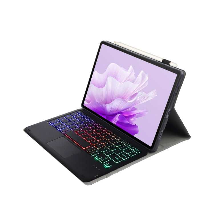 For Huawei MatePad Air 11.5 inch 2023 AH14-AS Lambskin Texture Ultra-thin Detachable Backlight Bluetooth Keyboard Leather Case with Touchpad