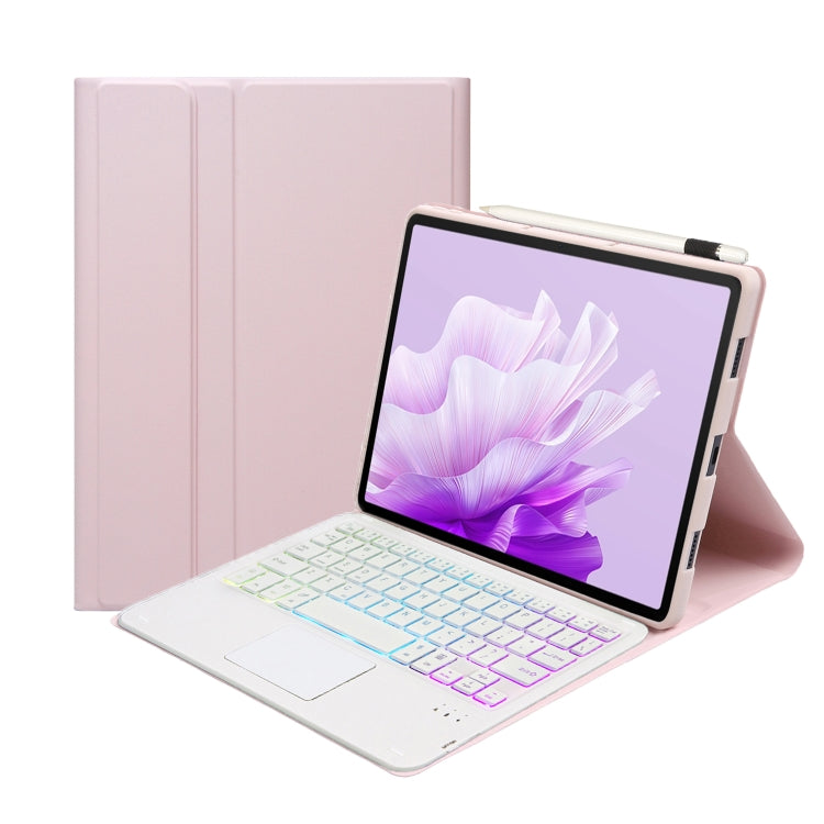 For Huawei MatePad Air 11.5 inch 2023 AH14-AS Lambskin Texture Ultra-thin Detachable Backlight Bluetooth Keyboard Leather Case with Touchpad