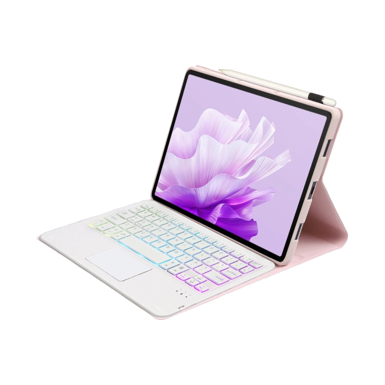 For Huawei MatePad Air 11.5 inch 2023 AH14-AS Lambskin Texture Ultra-thin Detachable Backlight Bluetooth Keyboard Leather Case with Touchpad