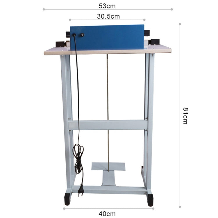 Pedal Type Sealing Machine Heat Shrinkable Film Cutting Machine Plastic Bag Sealer, EU Plug, Specification:Model 500