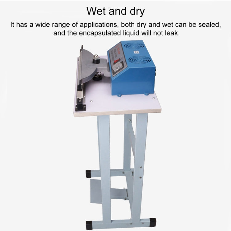 Pedal Type Sealing Machine Heat Shrinkable Film Cutting Machine Plastic Bag Sealer, EU Plug, Specification:Model 700