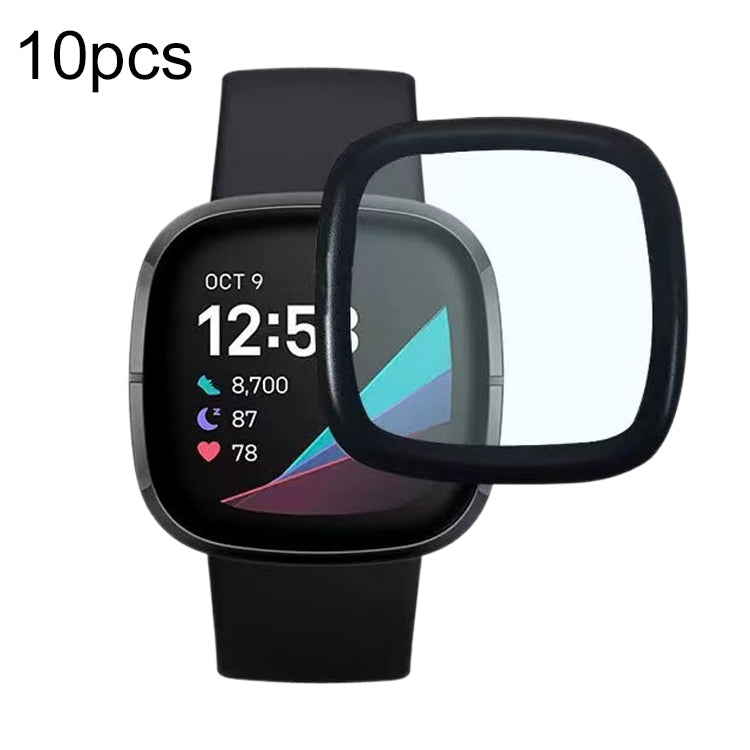 For Fitbit versa4 10pcs Curved Surface Thermal Bending Watch Film
