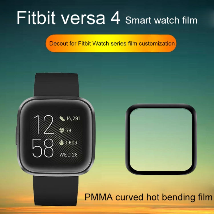 For Fitbit versa4 10pcs Curved Surface Thermal Bending Watch Film