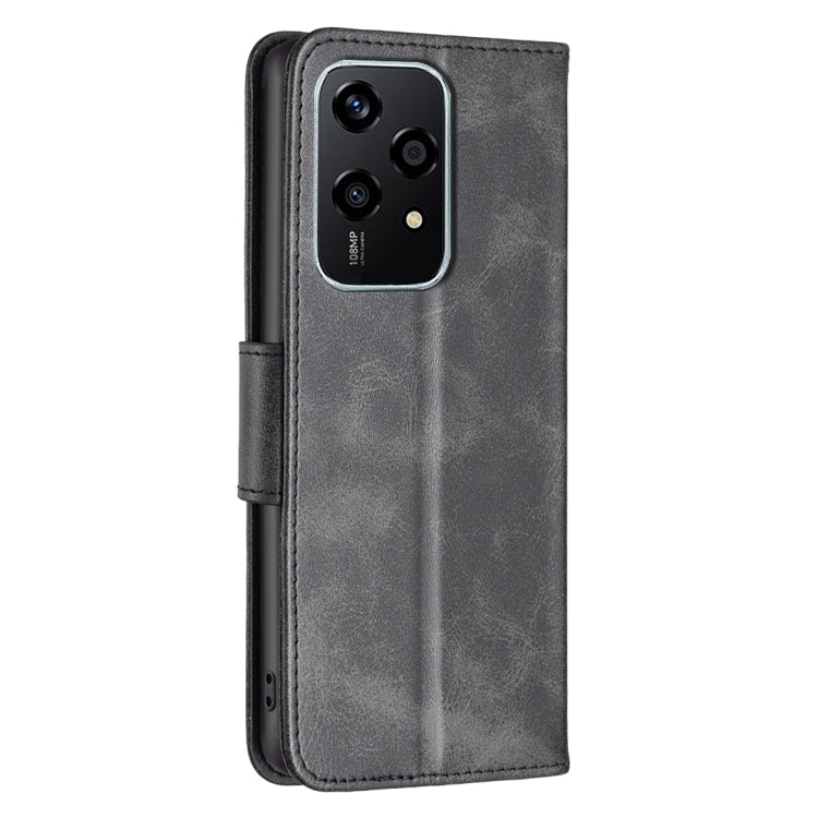 For Honor 200 Lite Global Lambskin Texture Pure Color Flip Leather Phone Case