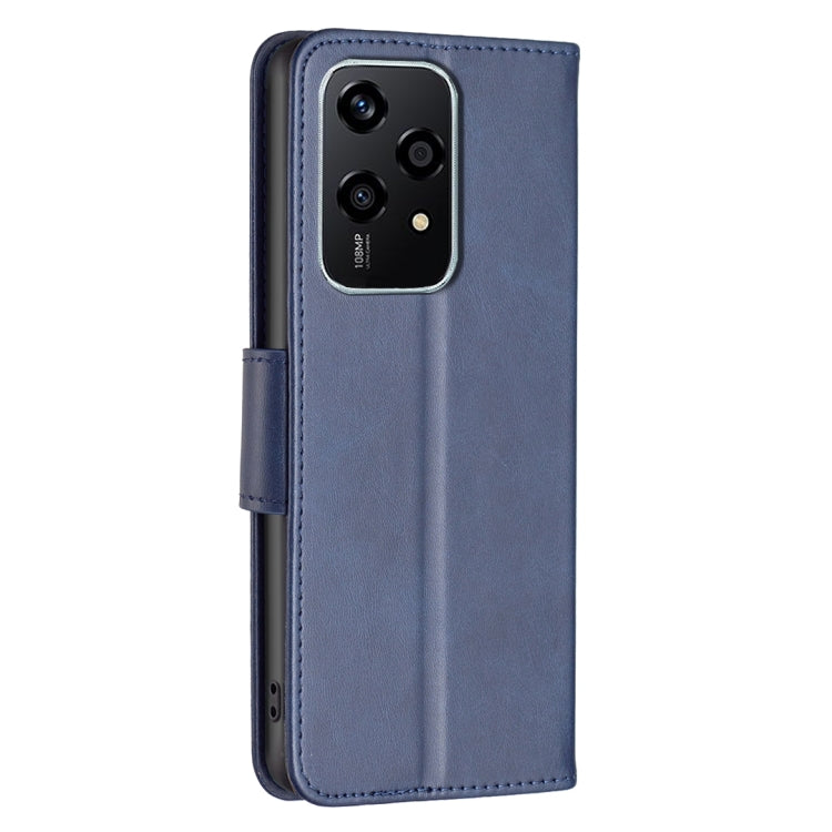 For Honor 200 Lite Global Lambskin Texture Pure Color Flip Leather Phone Case