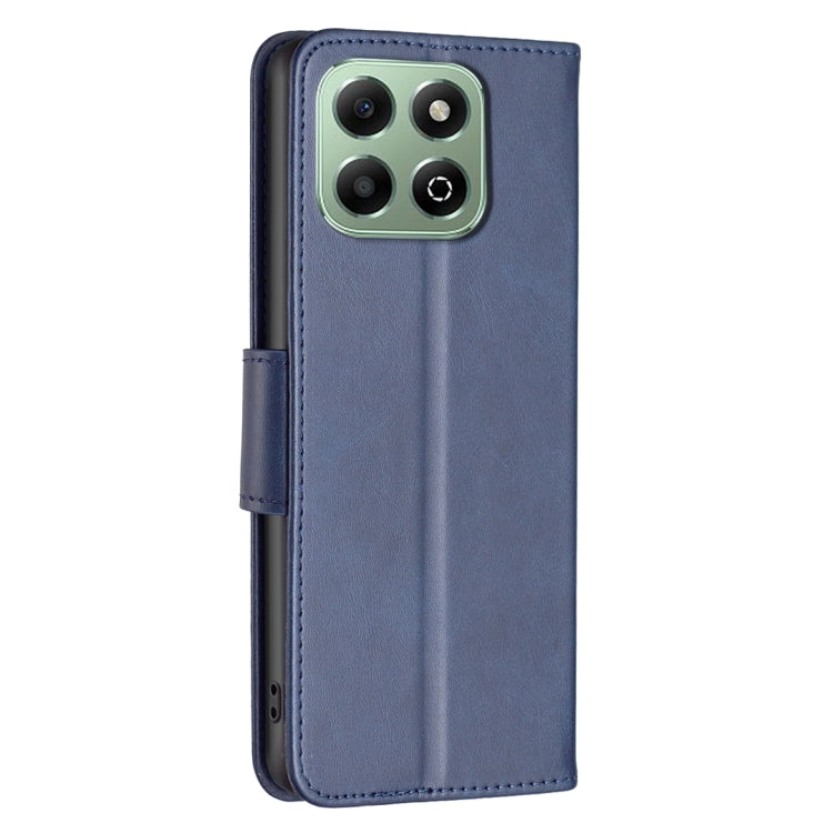 For Honor X6b Lambskin Texture Pure Color Flip Leather Phone Case