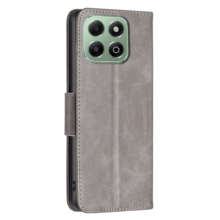 For Honor X6b Lambskin Texture Pure Color Flip Leather Phone Case