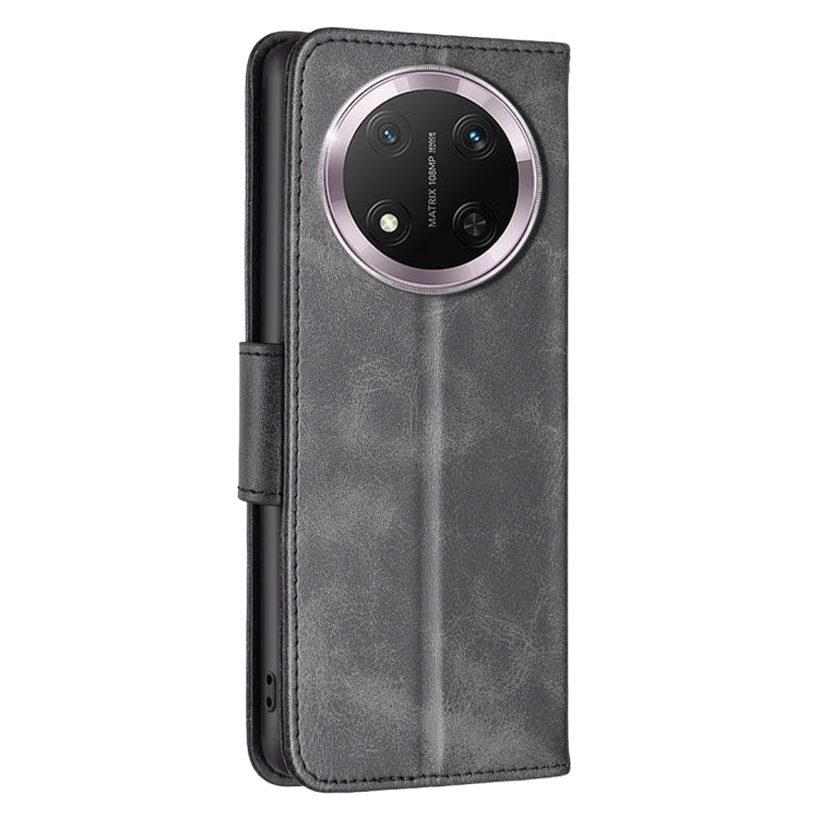 For Honor X9c 5G Global Lambskin Texture Pure Color Flip Leather Phone Case