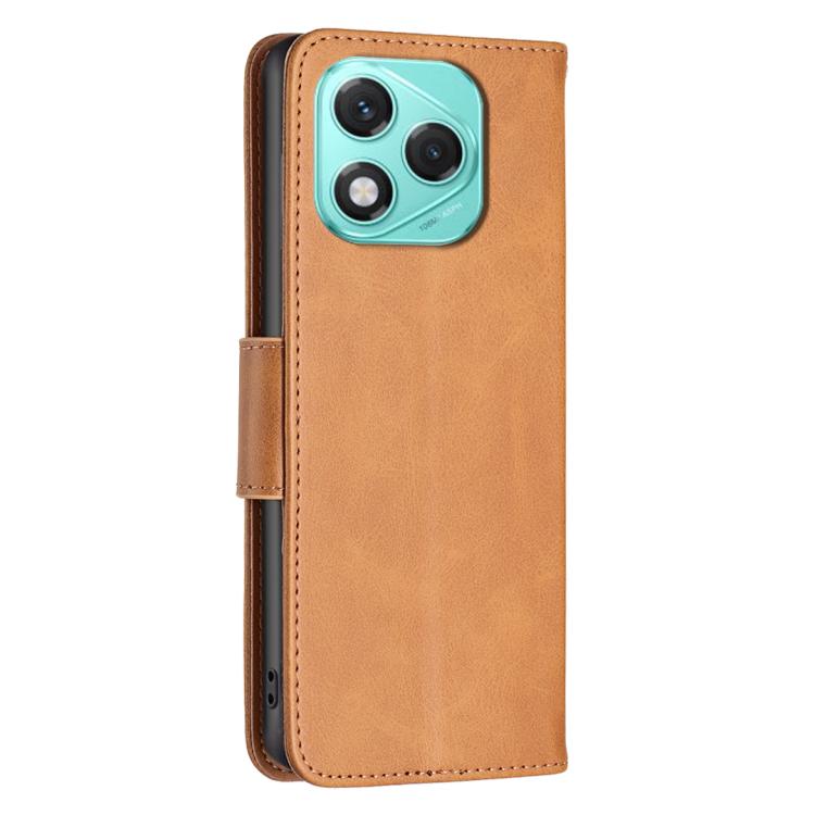 For Honor 400 Lite Global Lambskin Texture Pure Color Flip Leather Phone Case